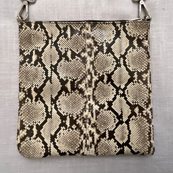 Elisabeth Weinstock Tokyo Cross-Body Bag Natural Taupe Snakeskin - Picture 8 of 16